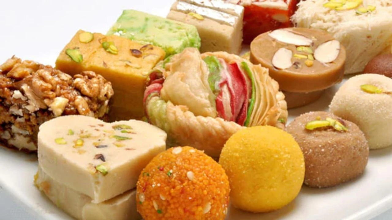 A number of sweets used in the time of celebration